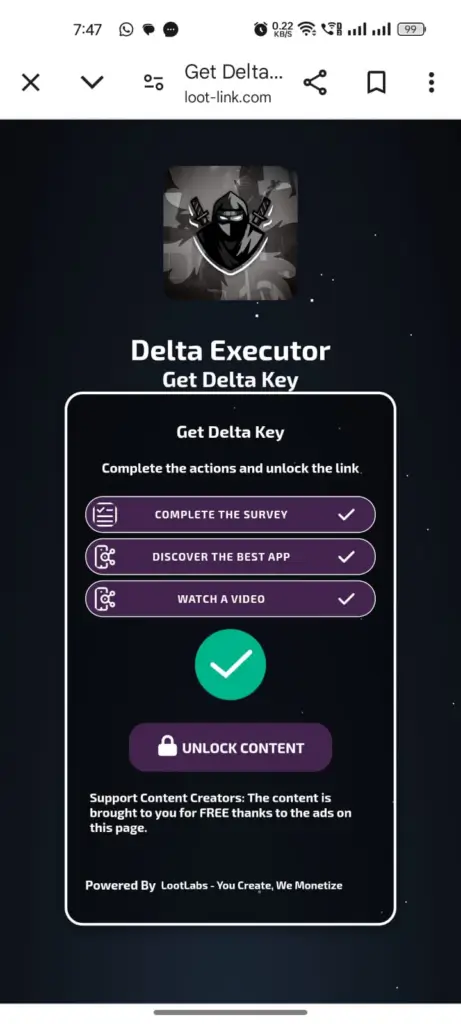 Delta-Executor-Obtener-Clave-Desbloquear-Contenido